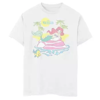 Футболка с рисунком «Русалочка Ариэль Бич» для мальчиков 8–20 лет Disney