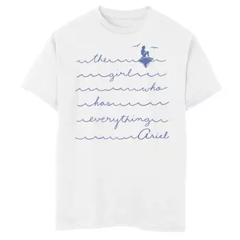 Футболка с рисунком «Русалочка» Disney для мальчиков 8–20 лет «Ариэль — девочка, у которой есть всё» Disney