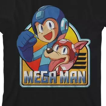 Футболка с рисунком Rush & Megaman для мальчиков 8–20 лет Licensed Character
