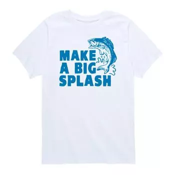 Футболка с рисунком рыбалки "Make A Big Splash" для мальчиков 8–20 лет Licensed Character