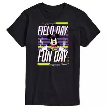 Футболка с рисунком 's Big & Tall Field Day Fun Day Disney, черный