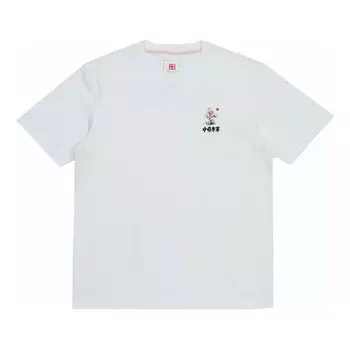Футболка с рисунком сакуры Li-Ning, белый