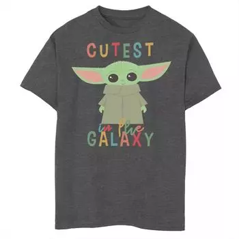 Футболка с рисунком «Самая милая в галактике» для мальчиков 8–20 лет «Мандалорец из Звездных войн» Star Wars
