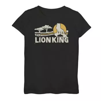 Футболка с рисунком Savannah Sunset для девочек 7–16 лет Disney's The Lion King Licensed Character