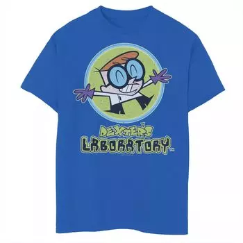 Футболка с рисунком «Счастливый учёный» для мальчиков 8–20 лет Cartoon Network «Лаборатория Декстера» Licensed Character