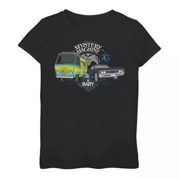 Футболка с рисунком Scooby-Doo Supernatural Scoobynatural Mystery Machine и детская графика для девочек 3–16 лет Licensed Character