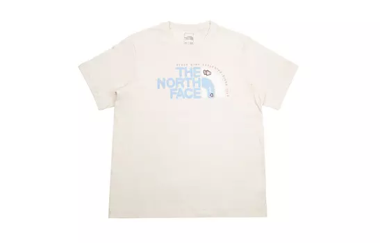 Футболка с рисунком сердца унисекс Дюна белая The North Face, цвет Dune White