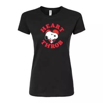 Футболка с рисунком «Сердцеед» для детей Peanuts ко Дню святого Валентина Licensed Character, черный