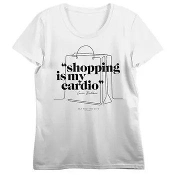 Футболка с рисунком «Sex And The City Shopping» для юниоров Licensed Character, белый