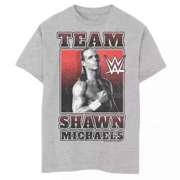 Футболка с рисунком Shawn Michaels для мальчиков 8–20 лет и Husky WWE Team Licensed Character