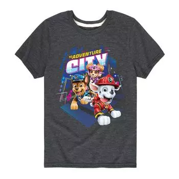 Футболка с рисунком «Щенячий патруль и город приключений» для мальчиков 8–20 лет PAW Patrol