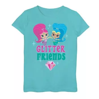 Футболка с рисунком Shimmer And Shine "Glitter Friends" для девочек 7–16 лет Licensed Character