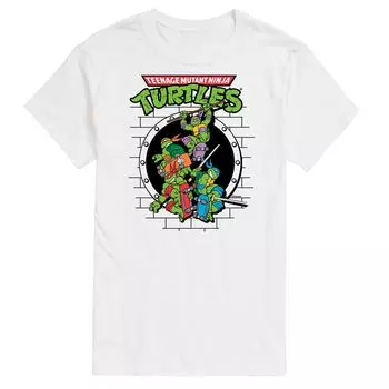 Футболка с рисунком скейтборда Big & Tall TMNT License