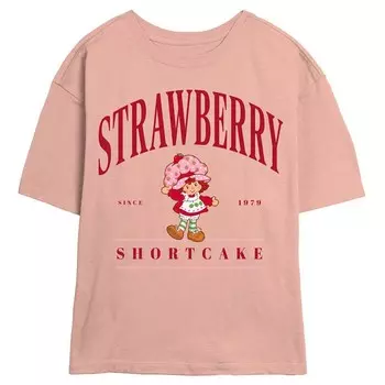 Футболка с рисунком скиммера с 1979 года для юниоров Strawberry Shortcake Licensed Character, цвет Peach
