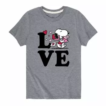 Футболка с рисунком Snoopy Love для мальчиков 8–20 лет Licensed Character