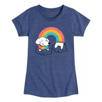 Футболка с рисунком собаки Rainbow Weiner для девочек 7–16 лет Licensed Character