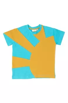 Футболка с рисунком солнца Josette, синий