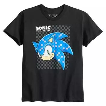Футболка с рисунком Sonic the Hedgehog для мальчиков 8–20 лет Licensed Character