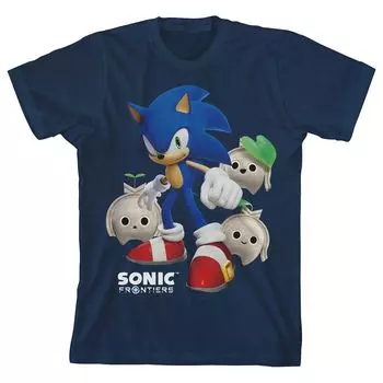 Футболка с рисунком Sonic the Hedgehog Frontiers для мальчиков 8–20 лет Licensed Character