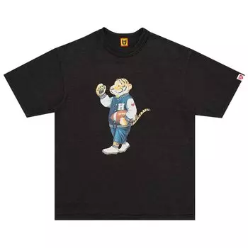 Футболка с рисунком, созданным человеком, № 1, Черная