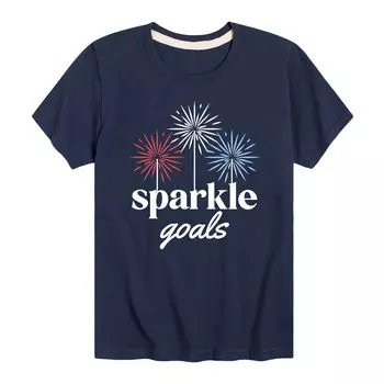 Футболка с рисунком Sparkle Goals Americana для мальчиков 8–20 лет Licensed Character