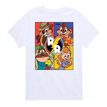 Футболка с рисунком «Спасатели Рейнджеры» для мальчиков 8–20 лет Disney's Chip N Dale Licensed Character, белый
