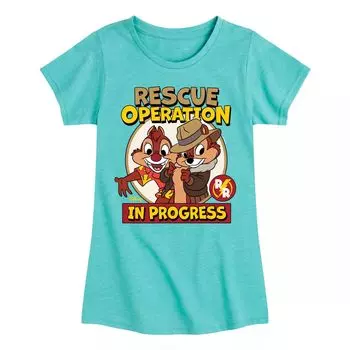 Футболка с рисунком «Спасение продолжается» для девочек 7–16 лет Disney's Chip N Dale Licensed Character
