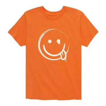 Футболка с рисунком Splatter Happy Face для мальчиков 8–20 лет Licensed Character