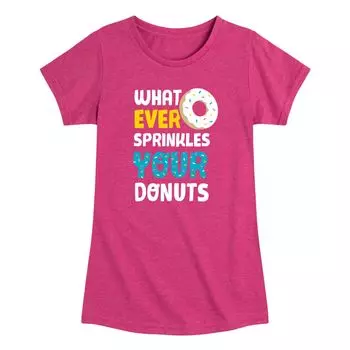 Футболка с рисунком Sprinkle Donuts для девочек 7–16 лет Licensed Character