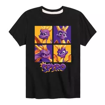 Футболка с рисунком Spyro Grid для мальчиков 8–20 лет Licensed Character