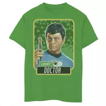 Футболка с рисунком St. Patty's McCoy для мальчиков 8–20 лет Star Trek Next Generation St. Patty's McCoy Licensed Character