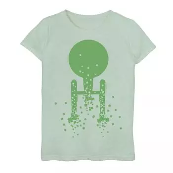 Футболка с рисунком St. Patty's Rocket для девочек 4–16 лет Star Trek Next Generation St. Patty's Rocket Licensed Character