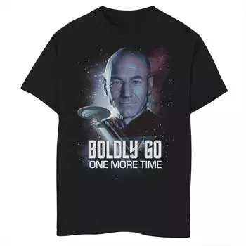 Футболка с рисунком Star Trek The Next Generation Boldy Return для мальчиков 8–20 лет Licensed Character
