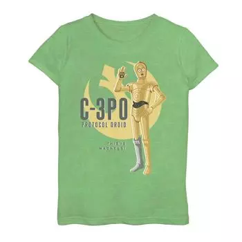Футболка с рисунком Star Wars C-3PO для девочек 7–16 лет Licensed Character