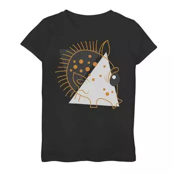 Футболка с рисунком Star Wars Spooky Greedo Lines для девочек 7–16 лет Star Wars