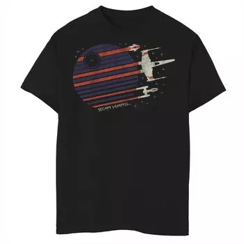 Футболка с рисунком Star Wars X-Wing Death Star Flyby для мальчиков 8–20 лет Star Wars