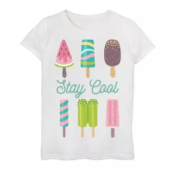 Футболка с рисунком «Stay Cool Popsicles Lineup» для девочек 7–16 лет Licensed Character