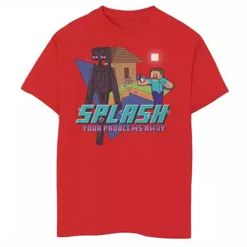 Футболка с рисунком «Стив Эндерман» для мальчиков 8–20 лет Minecraft «Отбрось свои проблемы» Minecraft