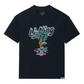 Футболка с рисунком Стивена Харрингтона Li-Ning, черный