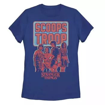 Футболка с рисунком "Stranger Things" для юниоров "Scoops Troop" Licensed Character