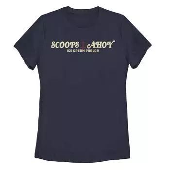 Футболка с рисунком «Stranger Things Scoops Ahoy» для юниоров в виде кафе-мороженого Licensed Character