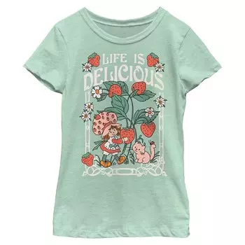 Футболка с рисунком «Strawberry Shortcake Delicious Life» для девочек 7–16 лет Licensed Character, цвет Mint