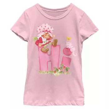 Футболка с рисунком Strawberry Shortcake для девочек 7–16 лет Hi Person Licensed Character