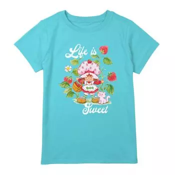 Футболка с рисунком «Strawberry Shortcake» для девочек 8–20 лет Life Is Sweet Licensed Character