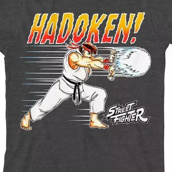 Футболка с рисунком Street Fighter Ryu для мальчиков 8–20 лет Licensed Character