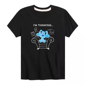 Футболка с рисунком «Стул для размышления» Blues Clues для мальчиков 8–20 лет Licensed Character