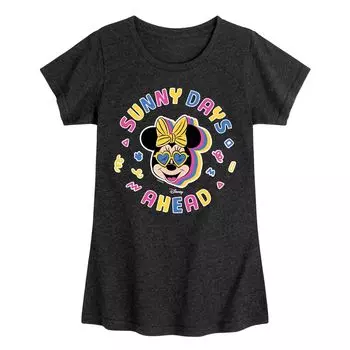 Футболка с рисунком Sunny Days для девочек 7–16 лет Disney's Minnie Mouse Licensed Character