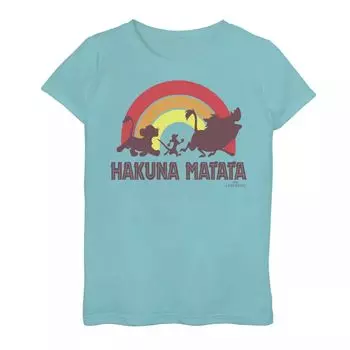 Футболка с рисунком Sunset Hakuna Matata для девочек 7–16 лет Disney's The Lion King Licensed Character