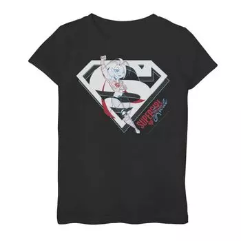 Футболка с рисунком Super Hero Supergirl для девочек 7–16 лет DC DC Comics