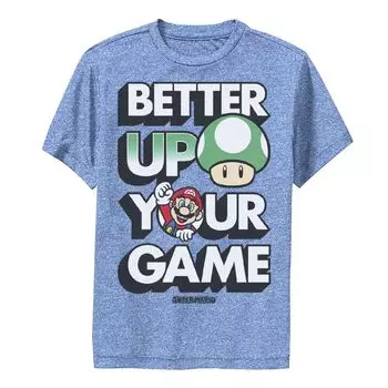 Футболка с рисунком «Super Mario Better Up Your Game» для мальчиков 8–20 лет Licensed Character
